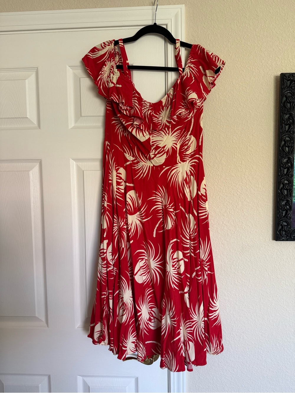 Trashy Diva Polka Dot Palms Hollywood Circle Dress size 12